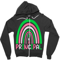 Principals Cute Rainbow Aka Principal Funny T Shirt Zipper Hoodie | Artistshot