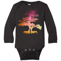 Bonsai Tree T  Shirt Bonsai Tree Milky Way Galaxy Design T  Shirt Long Sleeve Baby Bodysuit | Artistshot