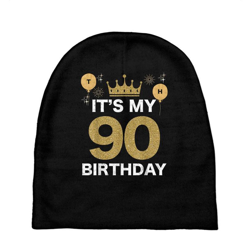 It's My Birthday 90th King Bday Party Crown Man And Woman T Shirt Baby Beanies by nycerecoverdell | Artistshot