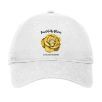 Beautifully Strong Childhood Cancer Warrior Rose T Shirt Adjustable Cap | Artistshot