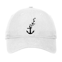 Anchor With Flying Birds   Sea Captain Animal Gift T Shirt Adjustable Cap | Artistshot