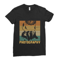 Photography T  Shirt Retro Camera Photo Photographer   Vintage Photogr Ladies Fitted T-shirt | Artistshot