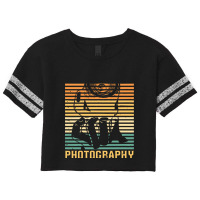 Photography T  Shirt Retro Camera Photo Photographer   Vintage Photogr Scorecard Crop Tee | Artistshot