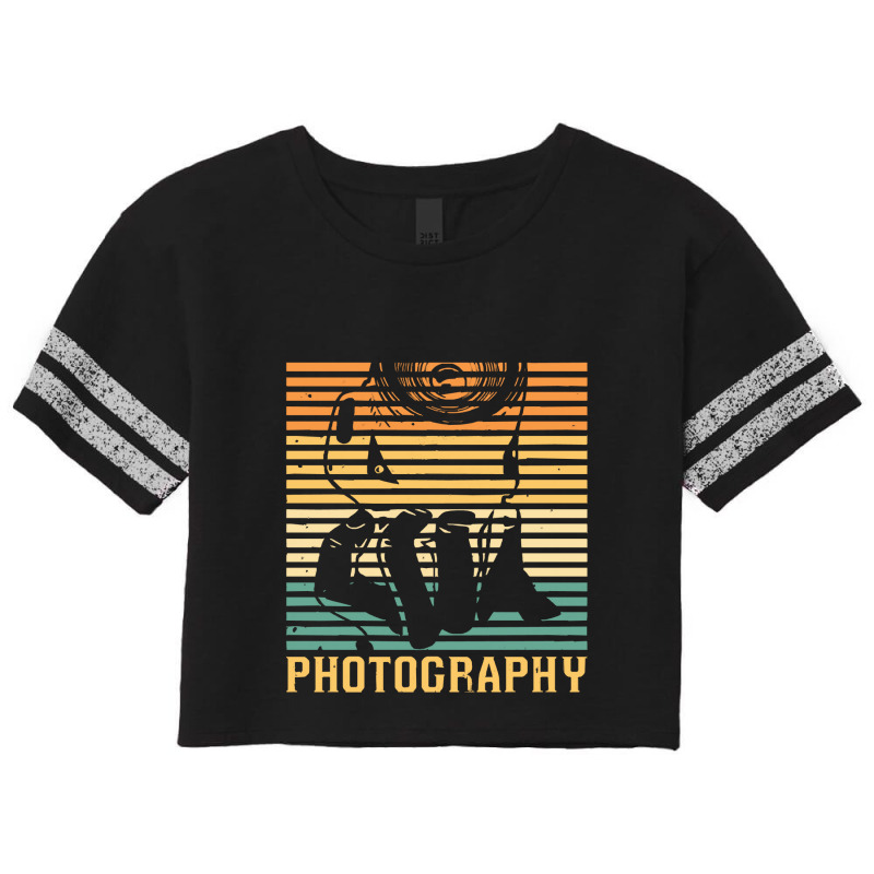 Photography T  Shirt Retro Camera Photo Photographer   Vintage Photogr Scorecard Crop Tee by lizardgasp | Artistshot