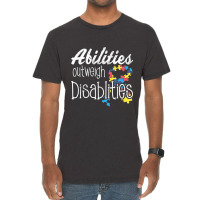 Abilities Outweights Disabilities Autism Awareness Vintage T-shirt | Artistshot