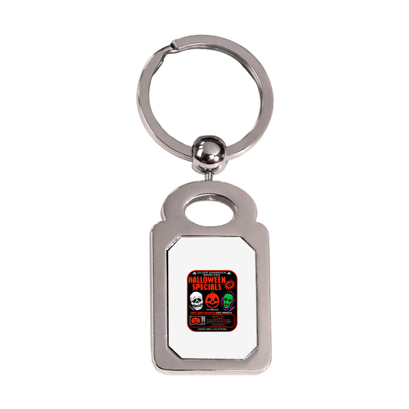 Season Of The Witch Halloween Specials Silver Rectangle Keychain | Artistshot