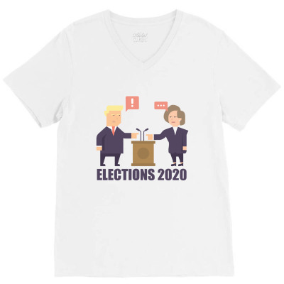 Elections 2020 V-neck Tee Designed By Wizarts