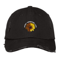 Accept Understand Love Sunflower Leopard Autism Teacher Vintage Cap | Artistshot