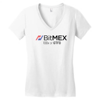 100x Or Gtfo Bitmex Edition Women's V-neck T-shirt | Artistshot