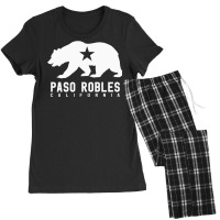 Paso Robles Winery California Wine Lovers Flag Sweatshirt Women's Pajamas Set | Artistshot