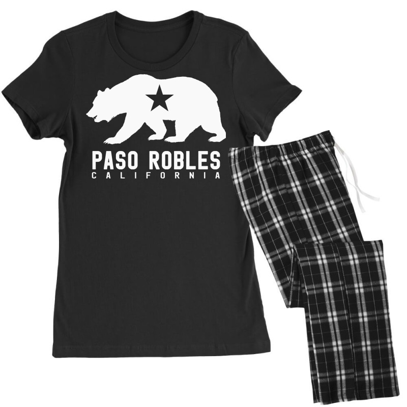 Paso Robles Winery California Wine Lovers Flag Sweatshirt Women's Pajamas Set by michealamifflin | Artistshot