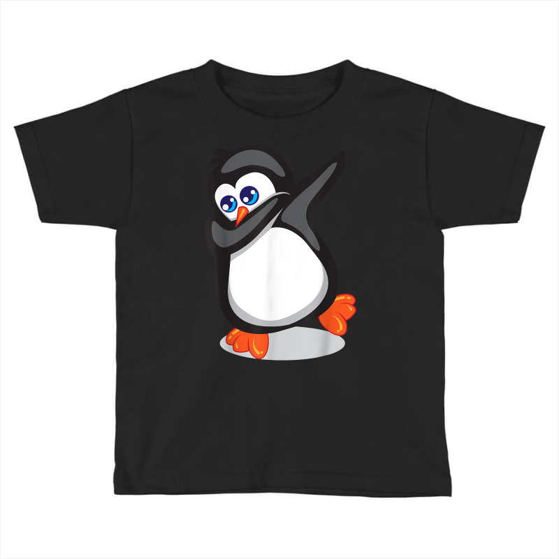 Penguin Dabbing Shirt  Funny Sea Birds Dancing T Shirt Gift Toddler T-shirt by michealamifflin | Artistshot