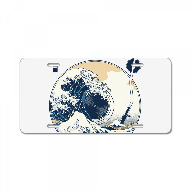 The Great Wave Off Sound License Plate | Artistshot