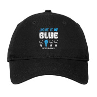 Autism Awareness Light It Up Blue Adjustable Cap | Artistshot