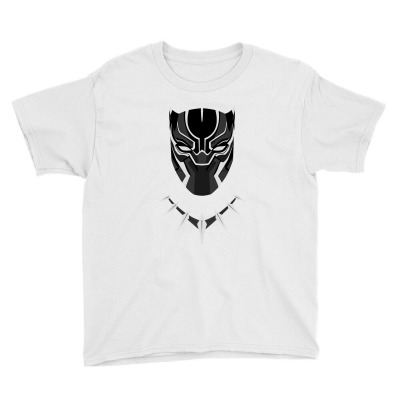 Black Panther Minimalist Youth Tee Designed By Meza Design