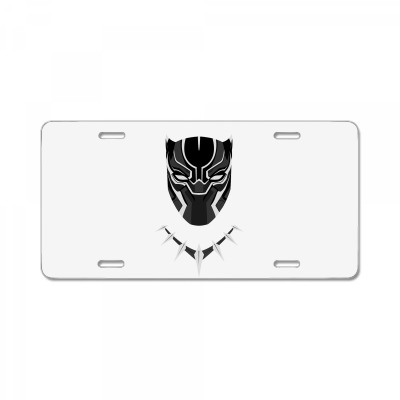 Black Panther Minimalist License Plate Designed By Meza Design