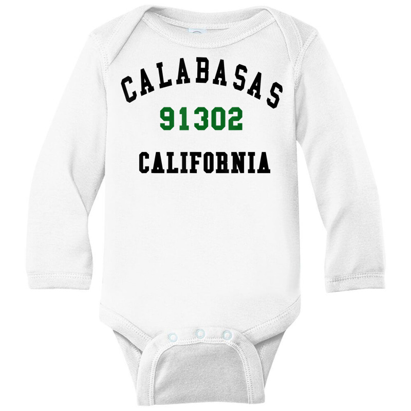 Calabasas California 91302 Los Angles Zip Code Fan Gift T Shirt Long Sleeve Baby Bodysuit by shoaibmolleda | Artistshot