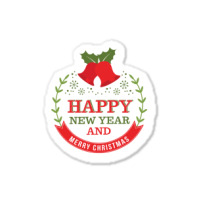 Happy New Year And Merry Christmas - Jingle Bells Sticker | Artistshot