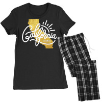 California Dreamin' Cali Vacation T Shirt Women's Pajamas Set | Artistshot