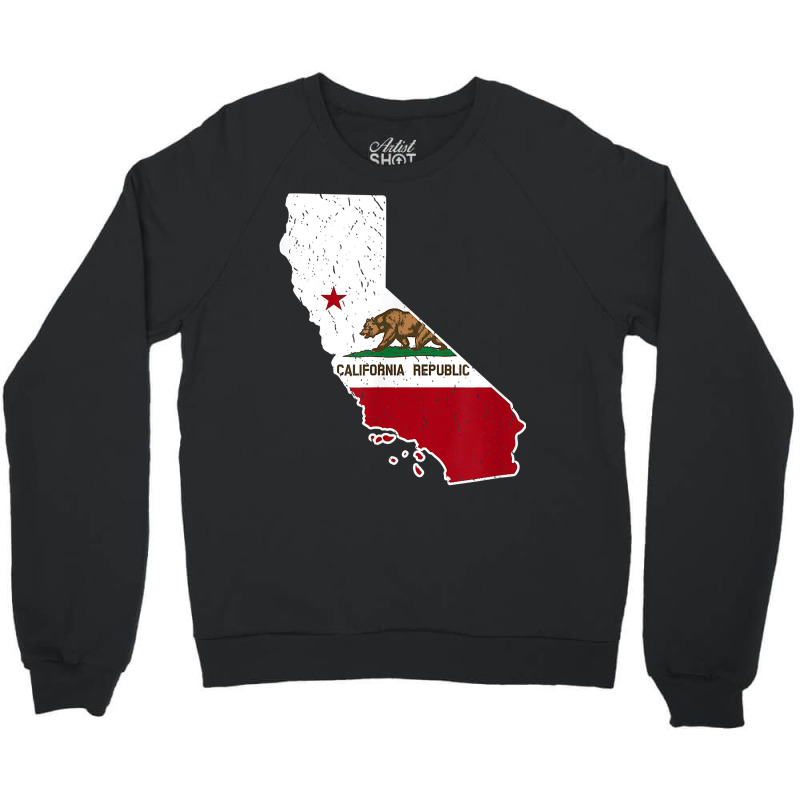 California Map Shirt   California Flag Gift Crewneck Sweatshirt | Artistshot