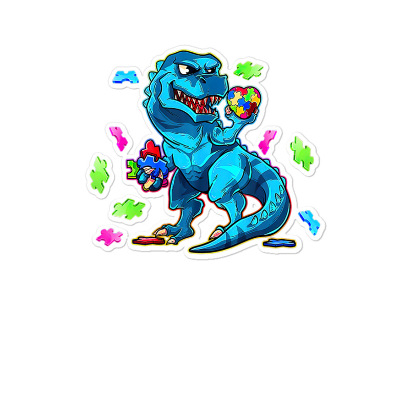 Dinosaur Autism Dinosaur Trex Sticker | Artistshot