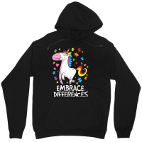 Embrace Different Unicorn Autism Awareness Day Unisex Hoodie | Artistshot