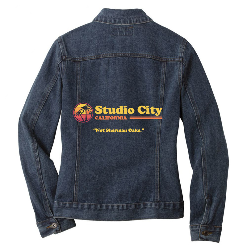 Retro Vintage Studio City California  Studio City Ladies Denim Jacket by Binhthai9809 | Artistshot