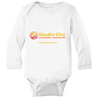 Retro Vintage Studio City California  Studio City Long Sleeve Baby Bodysuit | Artistshot