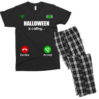 Halloween Is Calling Men's T-shirt Pajama Set | Artistshot