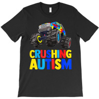 Monster Truck Crushing Austim Autism Awareness (3) T-shirt | Artistshot