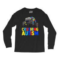 Monster Truck Crushing Austim Autism Awareness (3) Long Sleeve Shirts | Artistshot