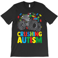 Monster Truck Crushing Austim Autism Awareness T-shirt | Artistshot