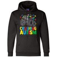 Monster Truck Crushing Austim Autism Awareness Champion Hoodie | Artistshot