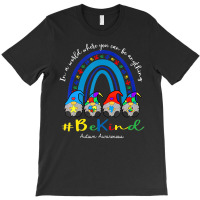 In A World Where You Can Be Anything Be Kind Autism Awareness Gnomes T-shirt | Artistshot