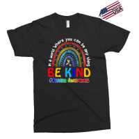 In A World Where You Can Be Anything Be Kind Autism Rainbow Exclusive T-shirt | Artistshot