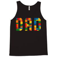 Dad Brick Builder Funny Blocks Master Builder Tank Top | Artistshot