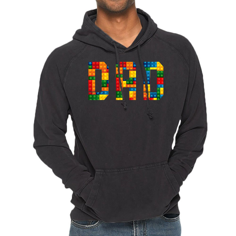 Dad Brick Builder Funny Blocks Master Builder Vintage Hoodie | Artistshot