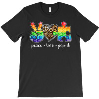 Peace Love Pop It Puzzle Autism Awareness T-shirt | Artistshot