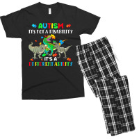 Its Not A Disability Autism Awareness Dinosaur Trex Men's T-shirt Pajama Set | Artistshot