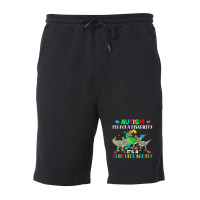 Its Not A Disability Autism Awareness Dinosaur Trex Fleece Short | Artistshot