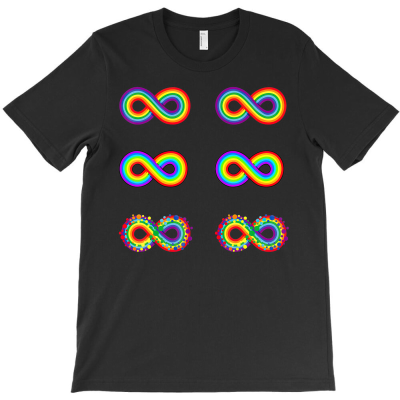 Rainbow Infinity Symbol Neurodiversity Pride Rainbow Autism T-Shirt by LeiThompson | Artistshot