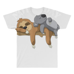 Not Today Lazy Sloth and Koala Pajama Funny All Over Men's T-shirt | Artistshot