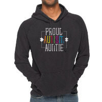 Love Proud Autism Auntie Vintage Hoodie | Artistshot