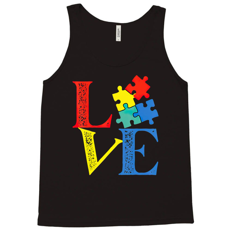 Love Puzzle Autism Awareness Tank Top | Artistshot