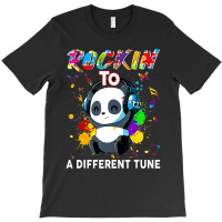 Rockin To A Different Tune Panda Autism Awareness T-shirt | Artistshot