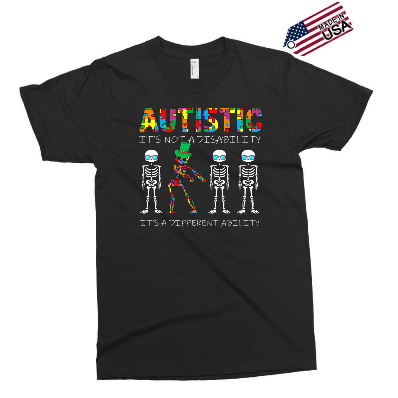 Skeleton Autism Its Not A Disability Autism Awareness Exclusive T-shirt by LeiThompson | Artistshot