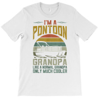 Mens Pontoon Boat Grandpa Men Apparel Fathers Day Boating Captain T Sh T-shirt | Artistshot