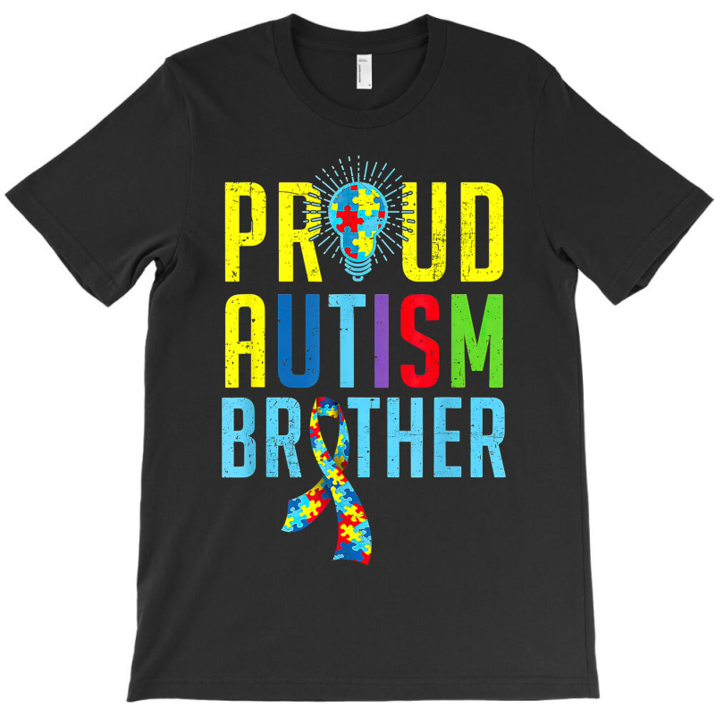 Proud Autism Brother Sibling Autism Awareness T-shirt | Artistshot