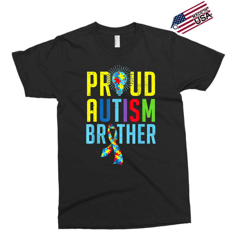 Proud Autism Brother Sibling Autism Awareness Exclusive T-shirt | Artistshot