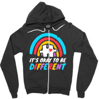 Why Fit In When You Were Born To Stand Out Autism Zipper Hoodie | Artistshot